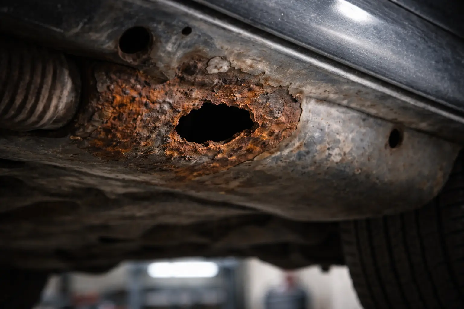 Laga rosthål på bil